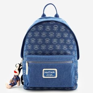 Like Dreams PAUL FRANK All Around Large Light Denim Backpack